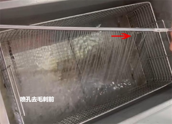 用磨粒流給噴淋管小孔去毛刺，效果怎么樣？
